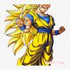 Patches For Clothes Bag Iron On Thermal Stickers Goku Super Saiyan Majin Buu Pattern Washable Heat Transfer