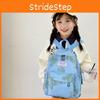Modern Trendy Bear Print Nylon Backpack Spacious Breathable Design Ideal For Kindergarten Students