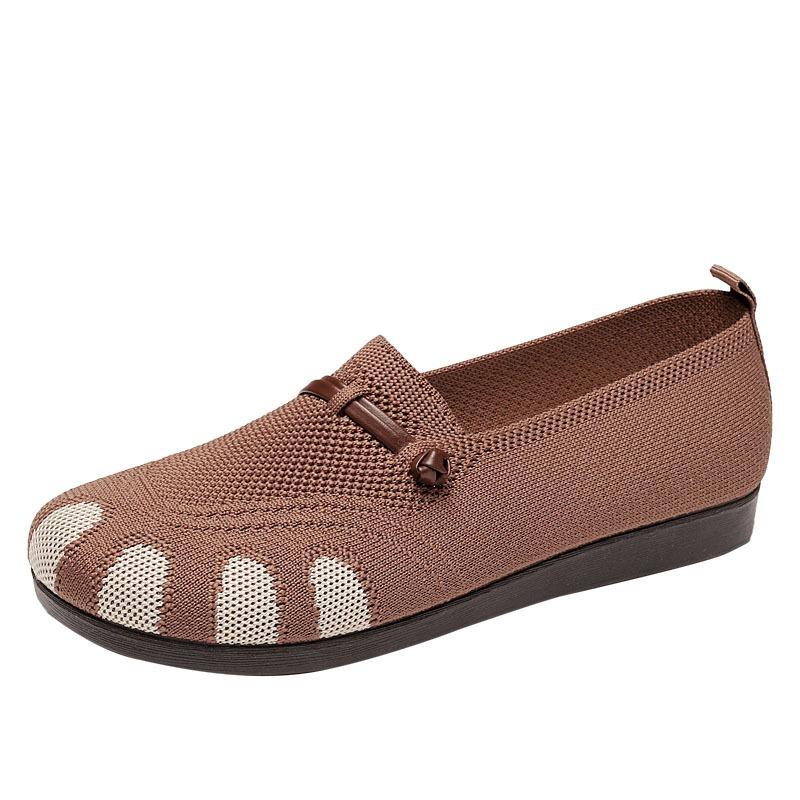 New Round Toe Soft Sole Comfortable and Breathable One-step Mom Shoes