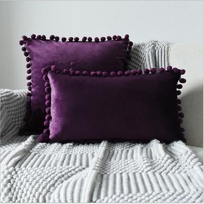 Fronha decorativa de veludo fofa, pequenas pregas, capas de almofadas, capas de almofadas para casa, sofá, assento, cadeira