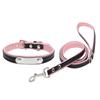 Stainless Steel Iron Lettering Pet Collar Leather Dog Chain Cat with Large  Medium and Small Dog Pet Supplies