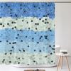 1 pack of print shower curtain polyester cloth modern geometry pattern bathroom curtains with hooks Home decoration curtain