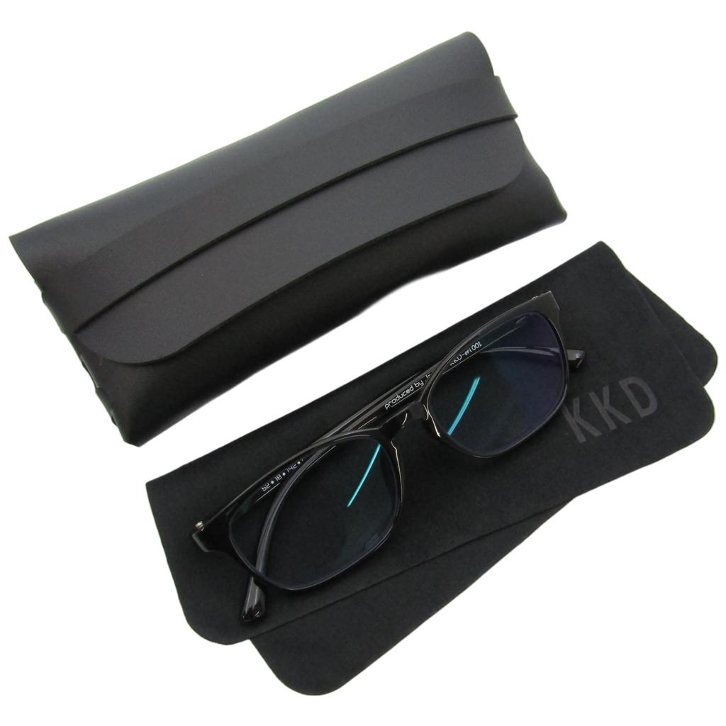 [KKD] Bi-Contrast HEV420 & Yellow Light Filter TR90 Wellington Glasses for Desk Work, Driving, and Night Driving, ori-001 (Demi Brown)