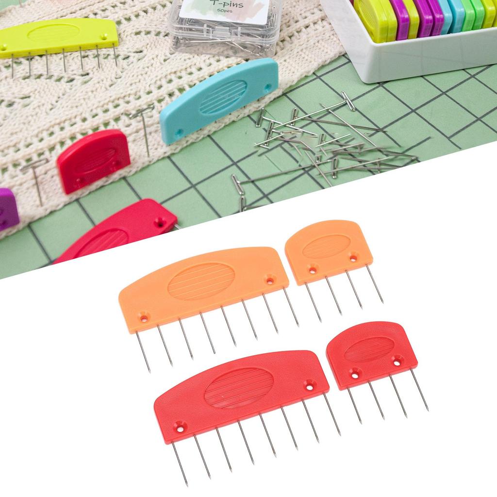 20 Knit Blocker Stainless Steel and for Precise Evenly Spaced Fixed for Various Knitting Home Lace Knitting Tools Combs, Plastic, Shaping, Needles,