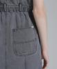 AVIREX BELT PRINT DENIM JUMPUR SKIRT women's S 010 black 783-5116605