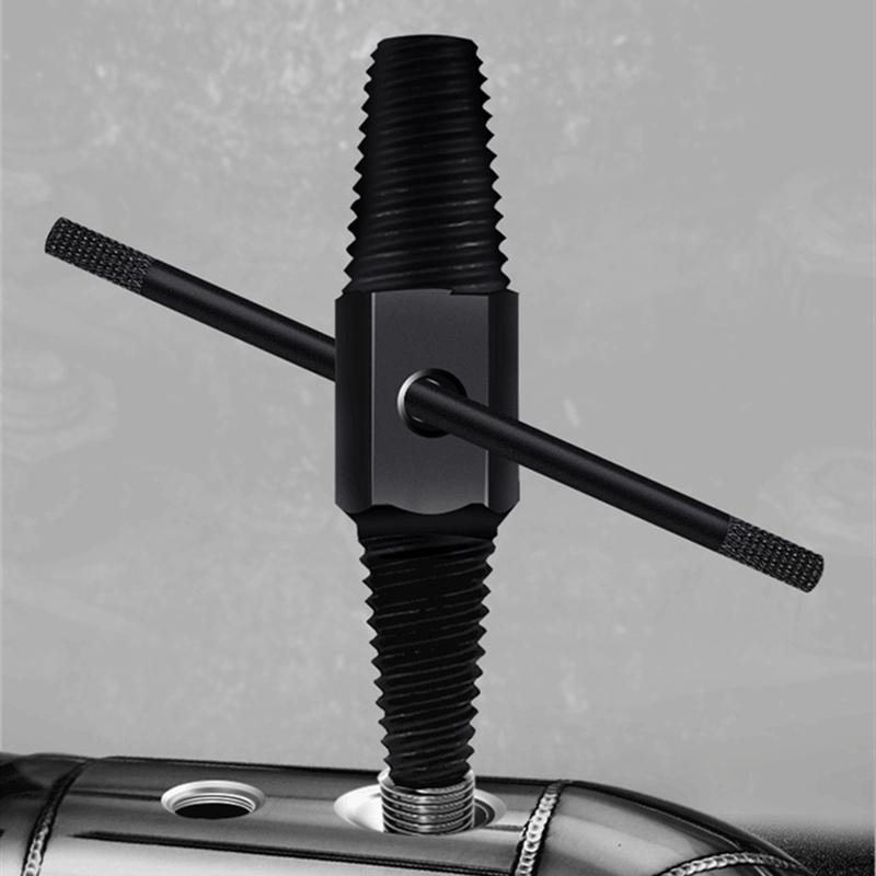 Doppelkopfschlüssel Wasserhahnventil Schraubenausdreher-Set Rohrentferner Beschädigtes Gewinde Wasserleitungsbolzen Demontage Sanitärwerkzeugset