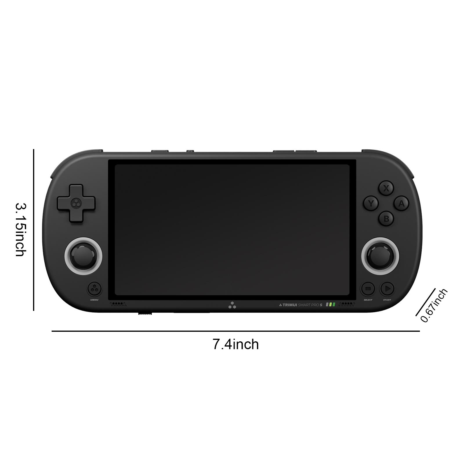 

Для портативной игровой консоли TRIMUI SMART PRO S 4,96-дюймовый IPS-экран Процессор Allwinner A523 Джойстик RGB-подсветка TG5050 Игровой плеер чёрный