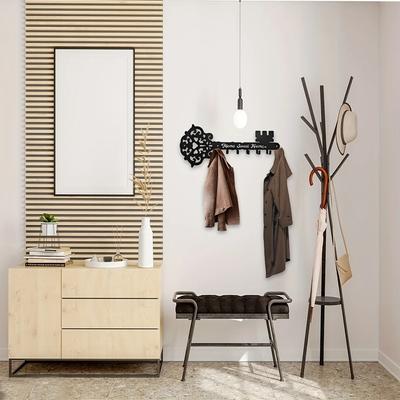 Portachiavi Vintage a Forma di Chiave - Portaoggetti in Metallo da Parete, Organizzatore da Appendere al Muro con 7 Ganci per un Ordinato Porta Chiavi