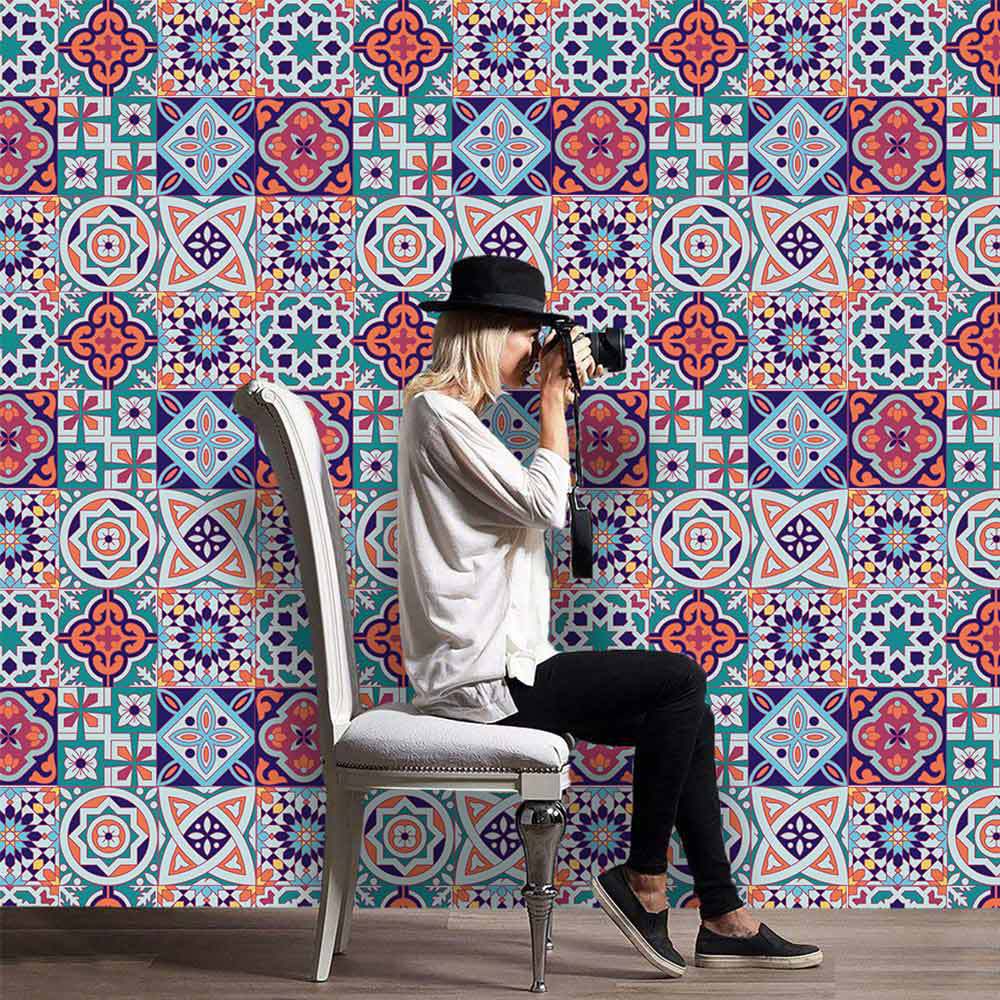 Direct Sales European Imitation Tile Sticker Tile Sticker Floor Wall Sticker 3D Wall Sticker Floor Sticker Simulation Tile