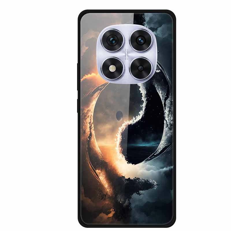 Tempered Glass Case For Redmi Note 14 Pro Coque 14Pro Flowers Phone Cases For Xiaomi Redmi Note14 Pro Hard Back Cover Case Funda