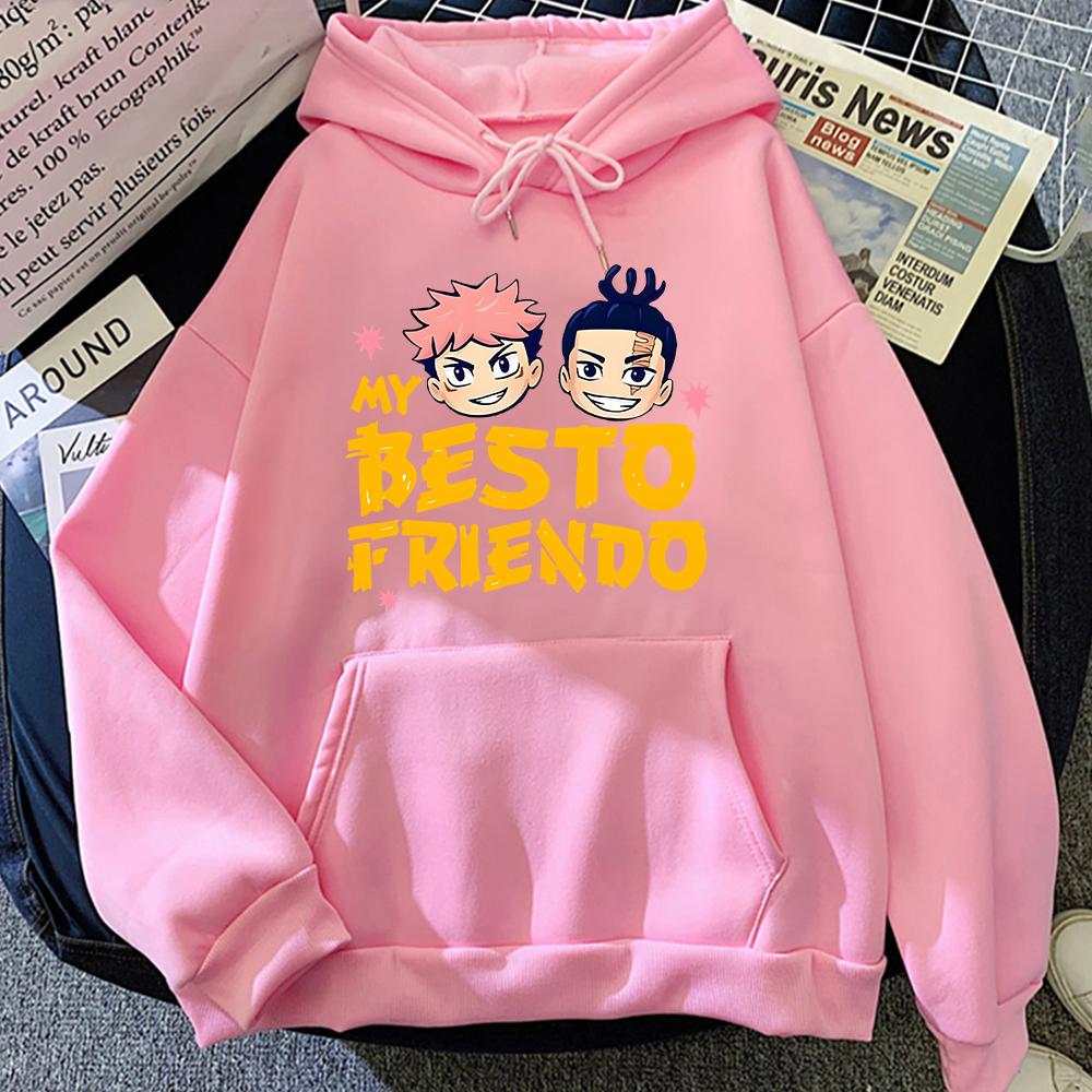 Japan Anime Jujutsu Kaisen Graphic Hoodies Vintage Oversized Hooded Sweatshirt Long Sleeves Hoodie Men Women Clothes