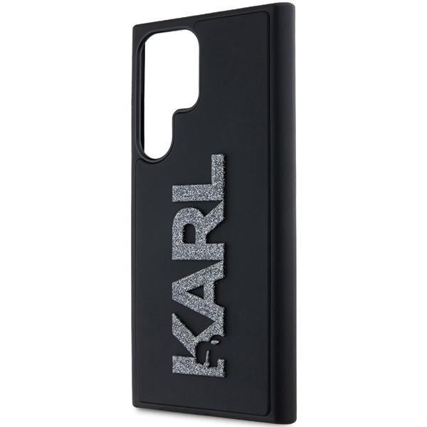 Karl Lagerfeld KLHCS23L3DMBKCK S23 Ultra S918 Black/black Hardcase 3D Rubber Glitter Logo