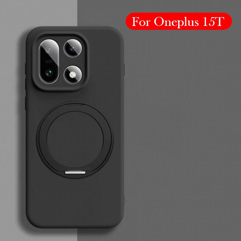 Liquid Silicone Case For Oneplus 15T Bracket Back Cover Case for ONEPLUS 15T