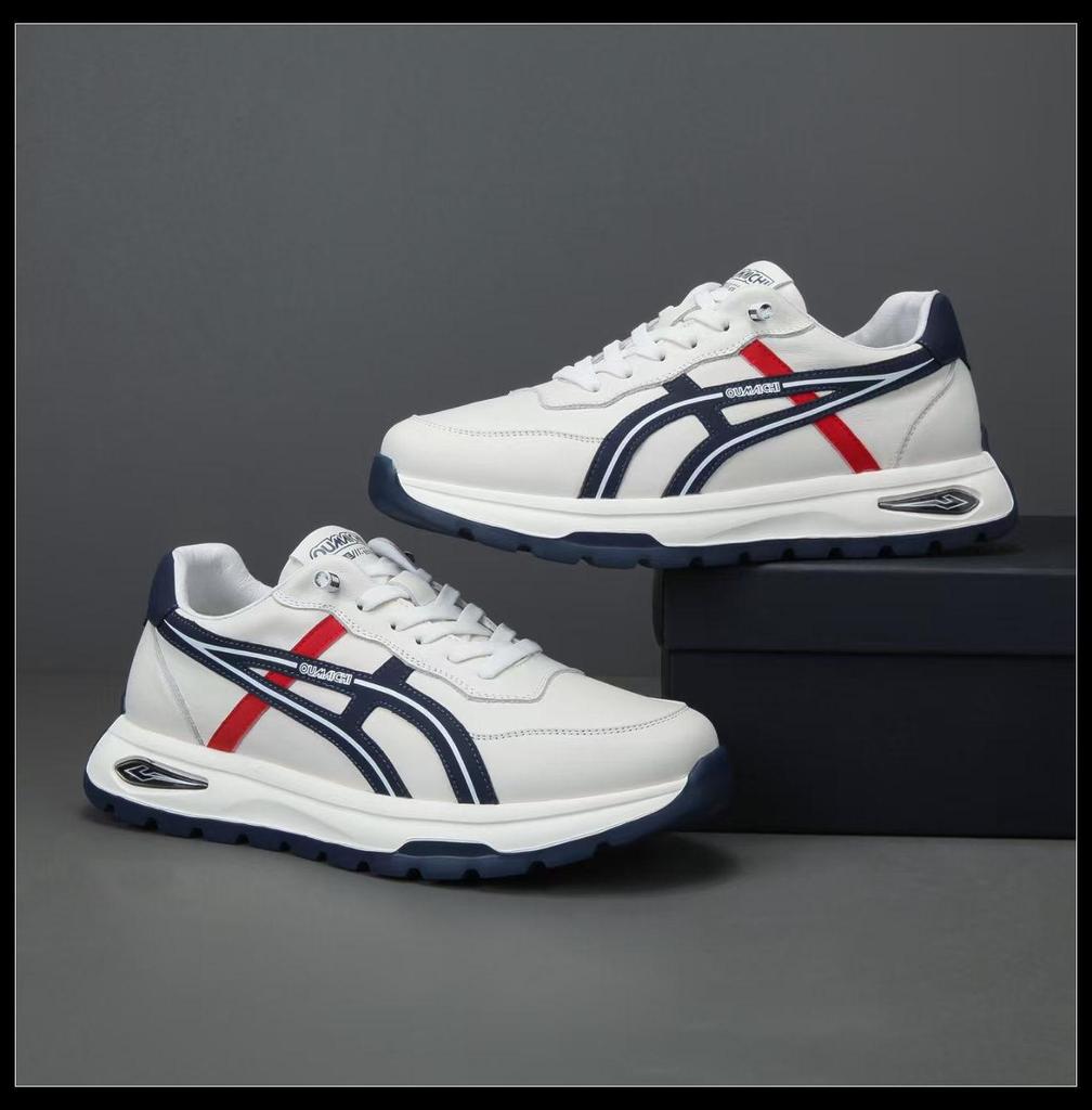 Men's Trendy Casual White Sneakers 2025 - Autumn Fashion Versatile Youth Sports Shoes