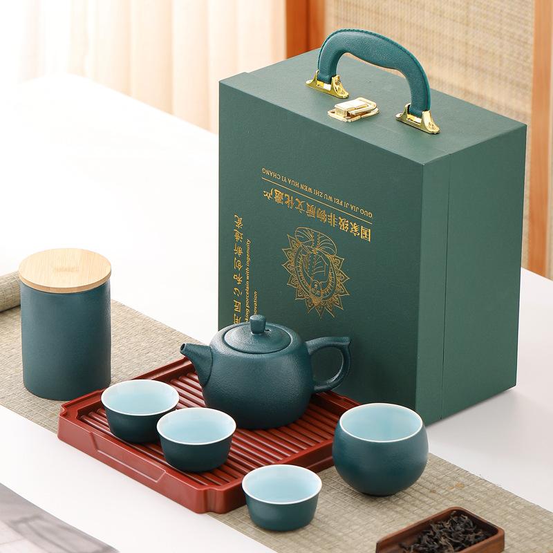 Ceramic Travel Tea Set, Gift Creative Business Company Activities, Festivals, High-end Gift Sets