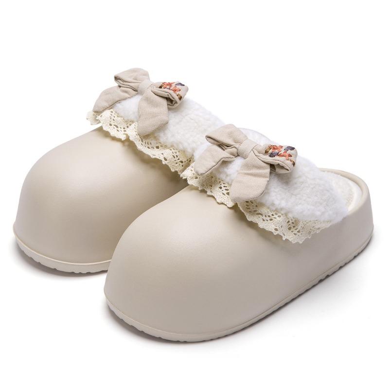 Thick-bottomed cotton slippers women's indoor home and outdoor wear non-slip heightening winter new super warm soft cotton slippers