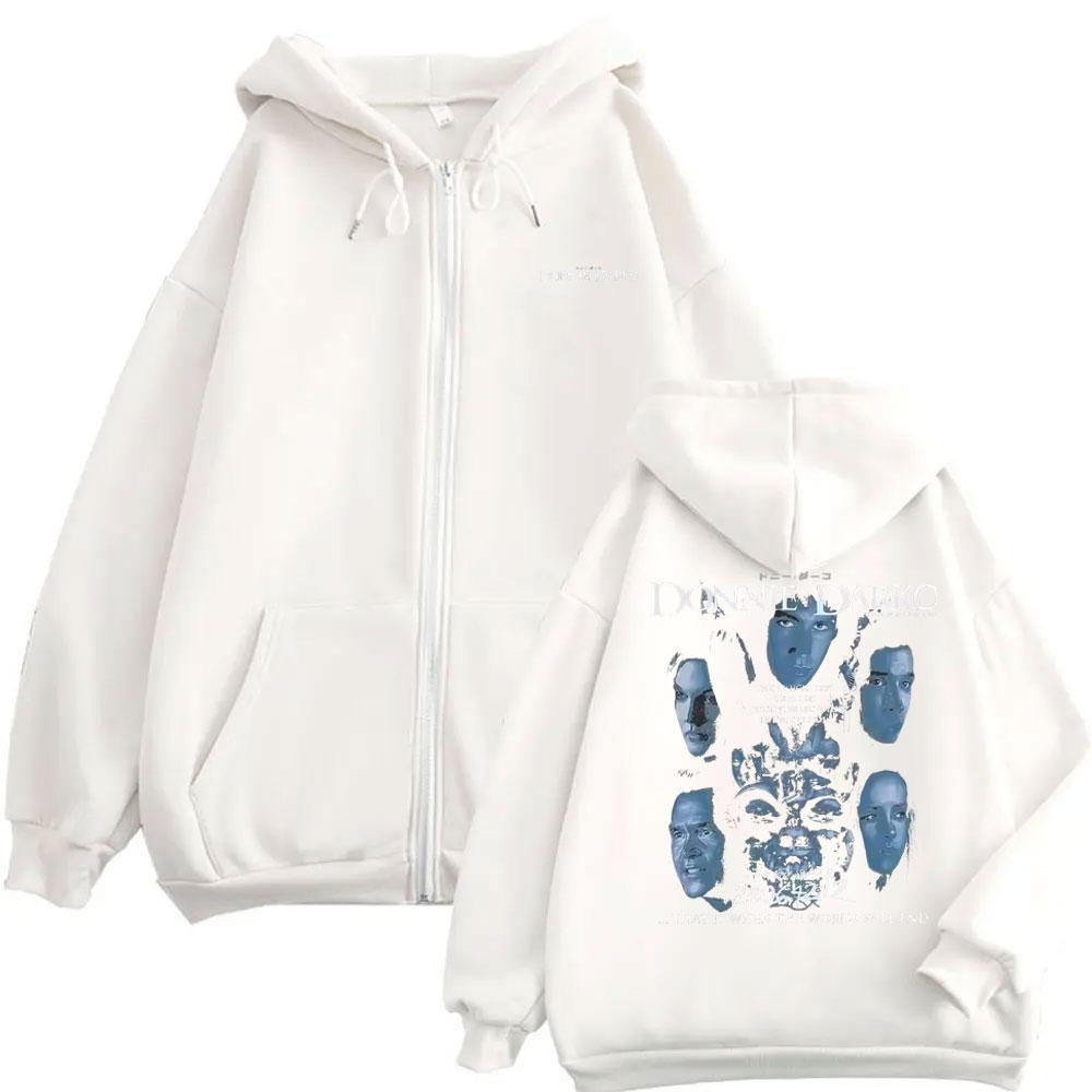 Movie Donnie Darko That Is When The World Will End Zipper Hoodie Men Women Casual Vintage Oversized Zip Up Jacket Sweatshirts