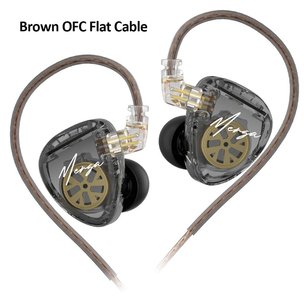 

Проводные наушники KZ Merga 3,5 мм, 2DD динамические драйверы, шумоподавление, наушники-вкладыши Hi-Fi с высоким разрешением и микрофоном, игровая гарнитура. No Mic коричневый