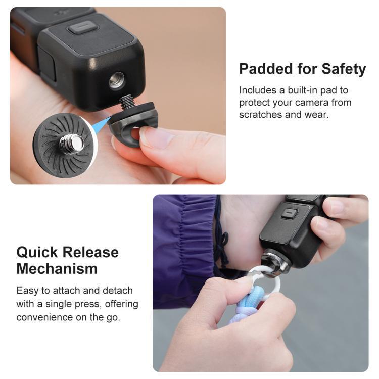 PULUZ Schnellverschluss Anti-Verlust Lanyard für GoPro/Insta360/DJI Kameras