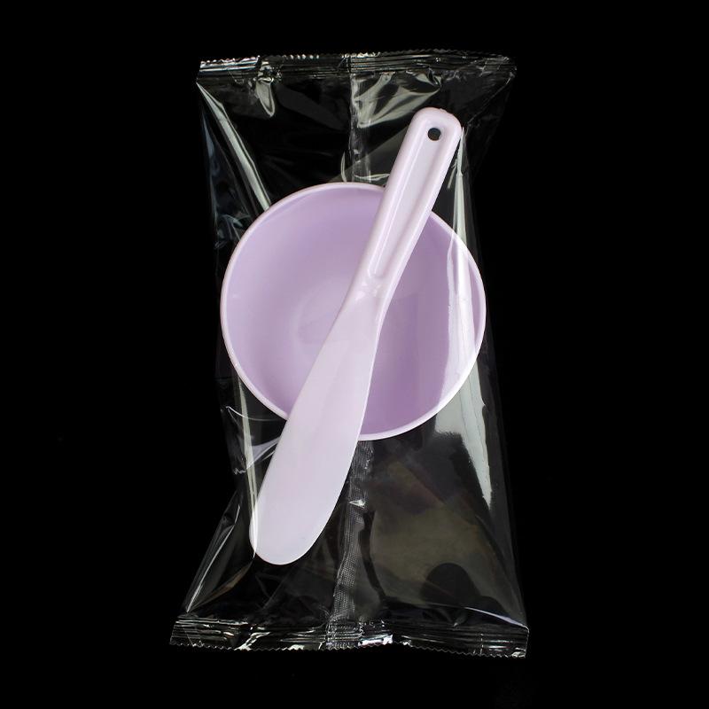 DIY Face Mask Mixing Bowl & Spatula Set Pastel Smooth Plastic Non-Slip for Home Beauty Skincare Tools