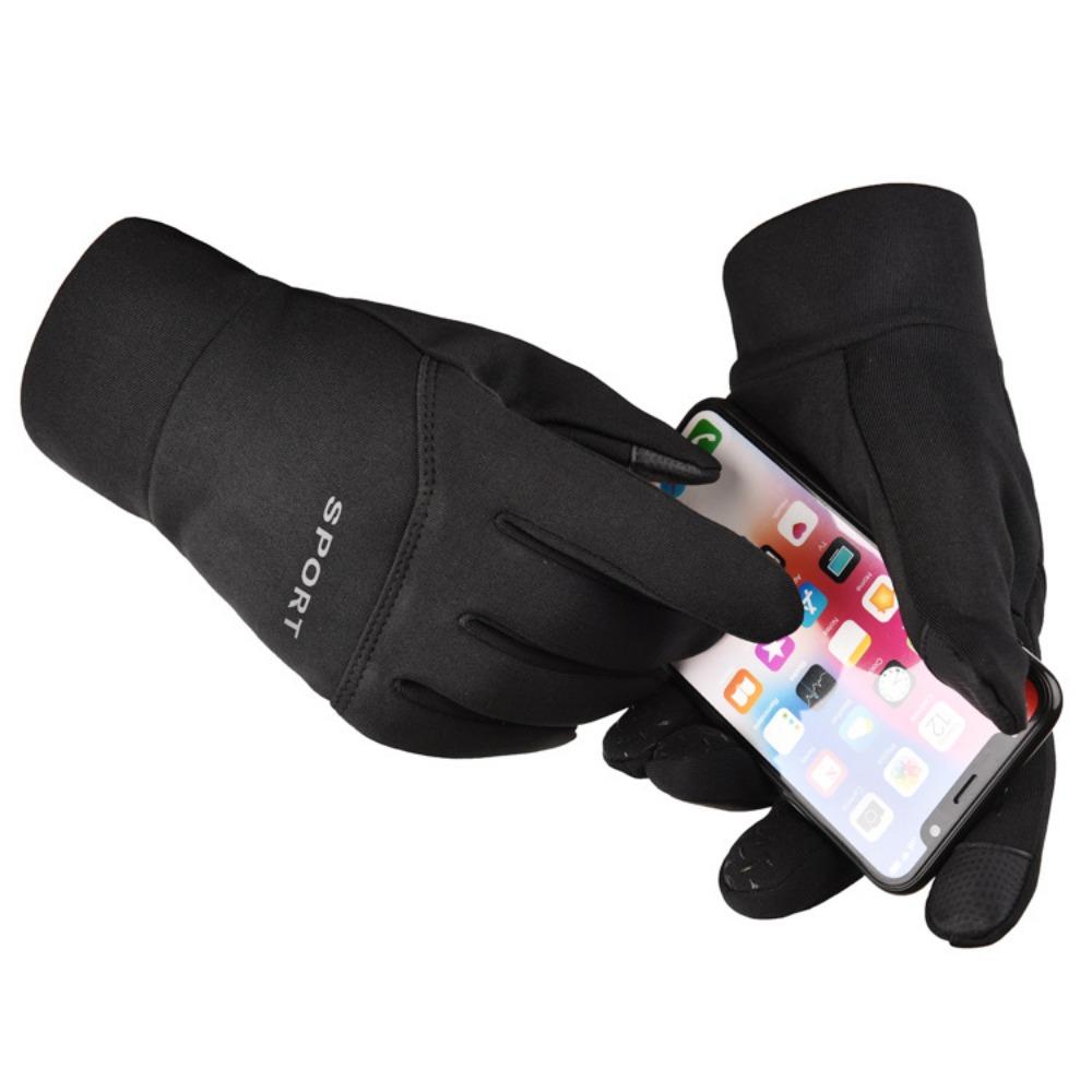 Handschuhe Herbst und Winter warm Outdoor Fleece Ski winddicht Touchscreen