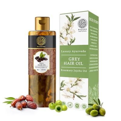 Natural Oil For Greys (150 Ml) - Complete Solution For Greys Hair - 100% Natural