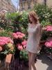 French Pure Desire Sweet Petite White Lace Camisole Dress - Women's Summer Waist-Cinched Fairy-Like Mini Skirt