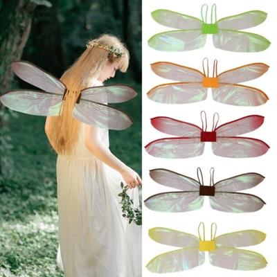 Women Girl Dragonfly Butterfly Wing Colorful Fairies Costume Accessory New Fairy Angel Wing