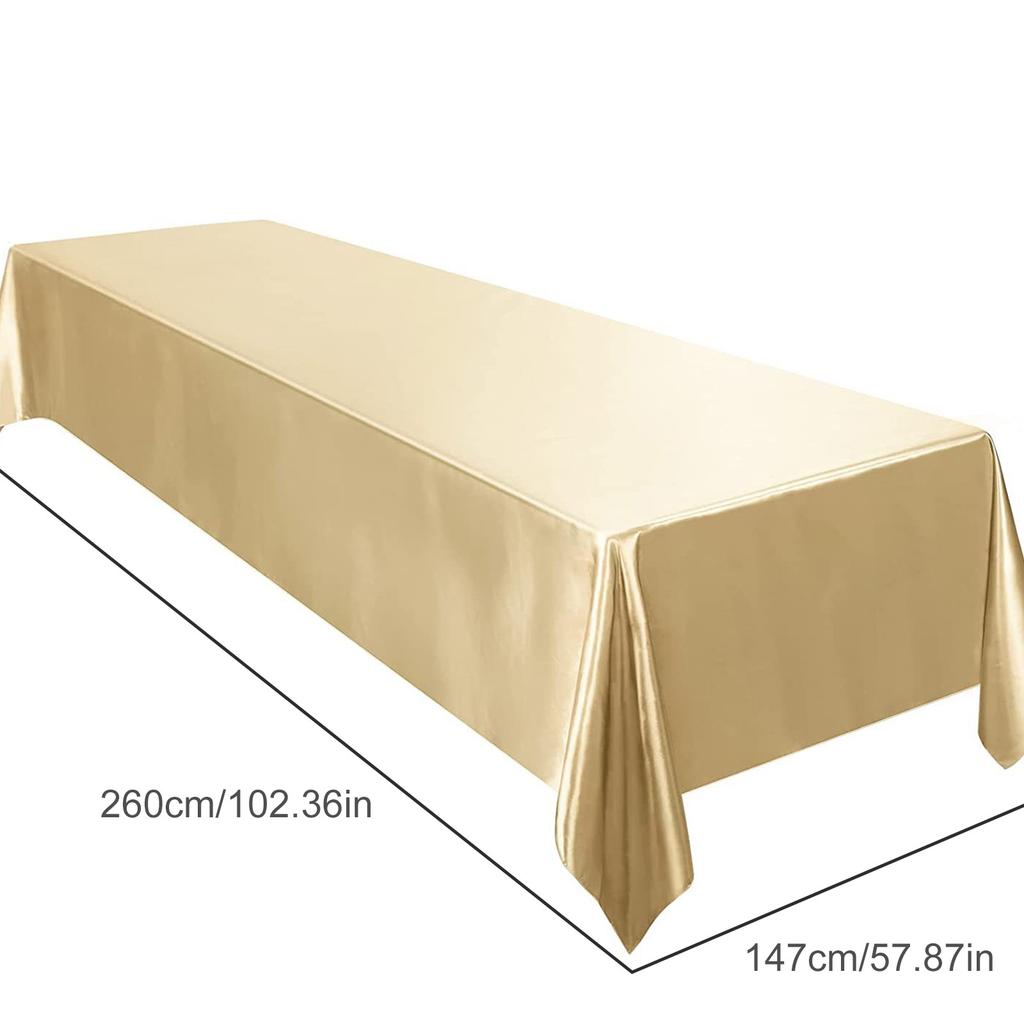 Luxurious Modern Cotton Linen Satin Tablecloth for Elegant Dining and Special Occasions Easy To Clean