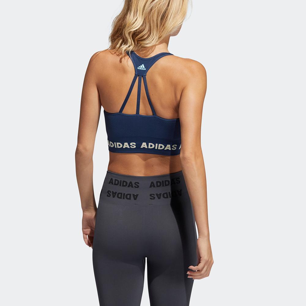 Adidas T Aeroknit Bra Low Intensity Sports Bra Women Underwear Navy-Blue GM5159