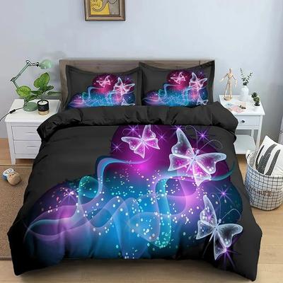 Schmetterling Floral Wunderschöne Blume Bettwäscheset Jungen Mädchen Einzel- Queen-Size Bettbezug Kissenbezug Bett Jungen Erwachsene Heimtextilien