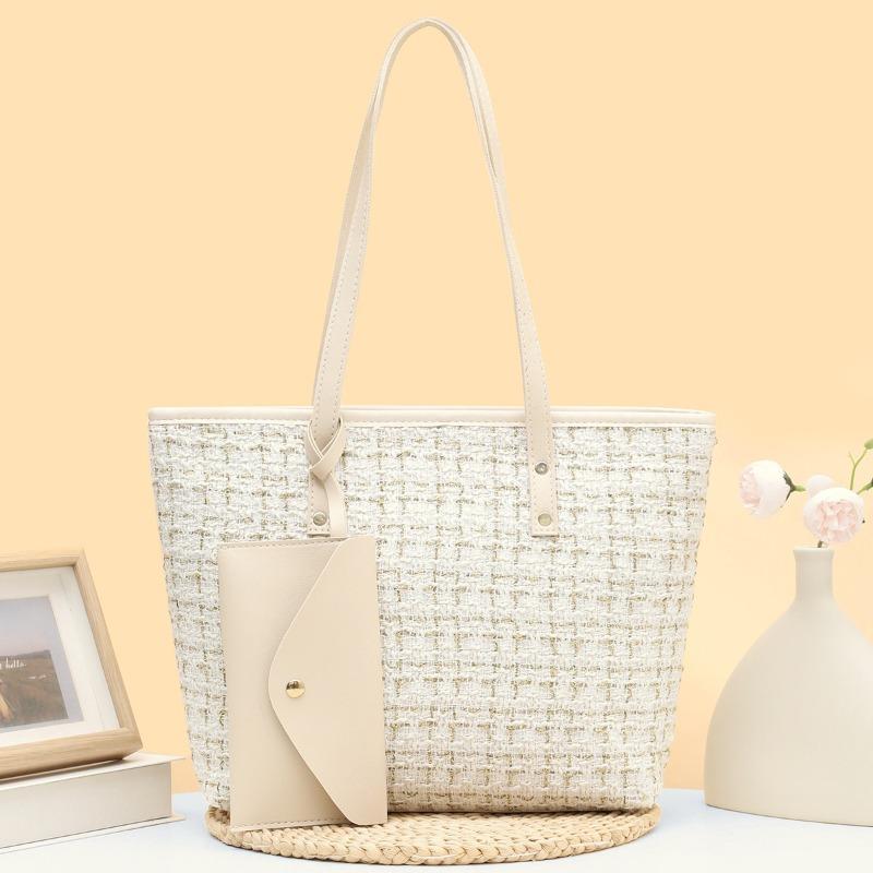 

Large capacity mother and child women s bag plaid armpit bag new casual versatile fashion class shoulder tote bag