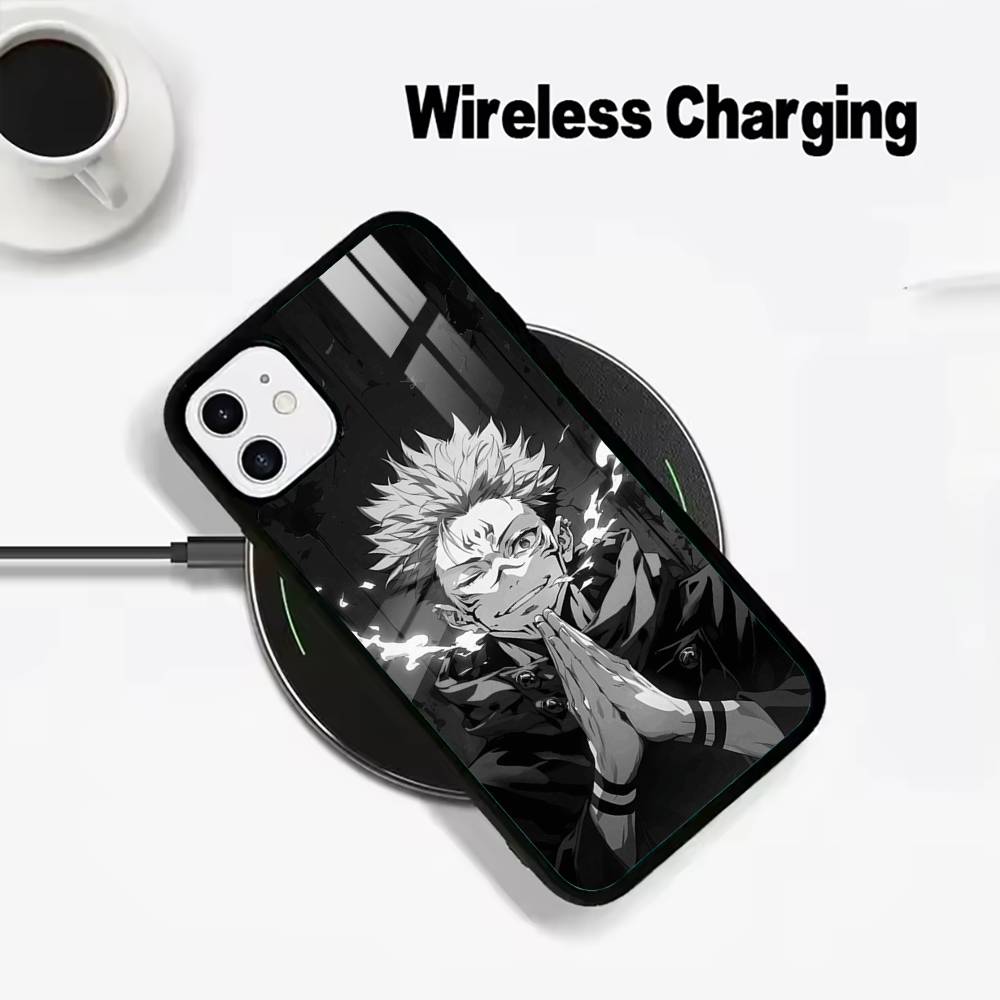 

Popular-Anime--Jujutsu -Kaisen Phone Case For IPhone17 16 15 14 13 12 11 Pro Max 16/15/14Plus Wireless Charger Cover Funda iPhone11ProMax