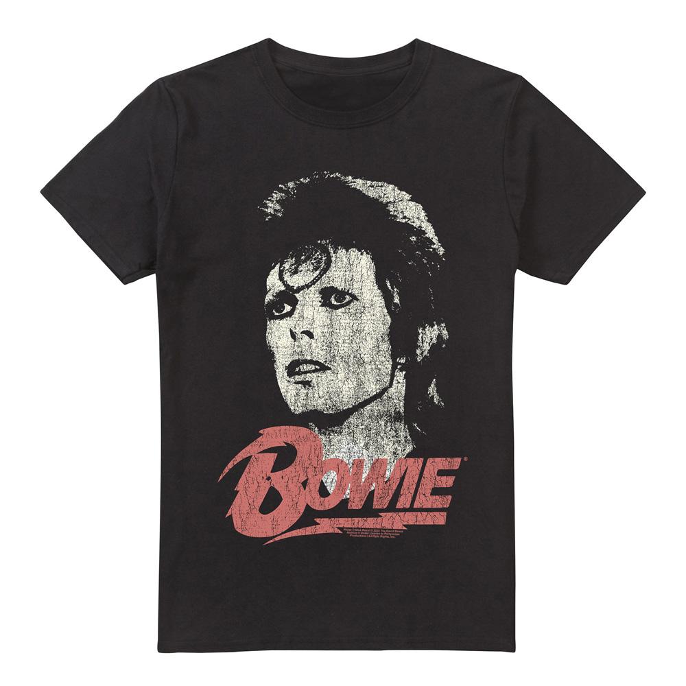 David Bowie Mens Distressed T-Shirt
