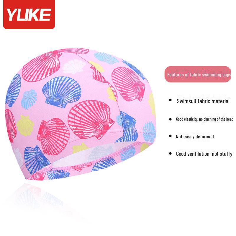 Children's Cartoon Swimming Cap - Comfortable Fabric Swim Hat for Boys and Girls, Ideal for Elementary Students Training In Pools