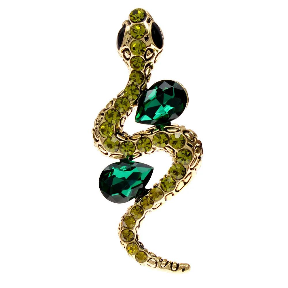 Animal Snake Brooch Pin With Electroplated Alloy Decorative Accessory For Men Women