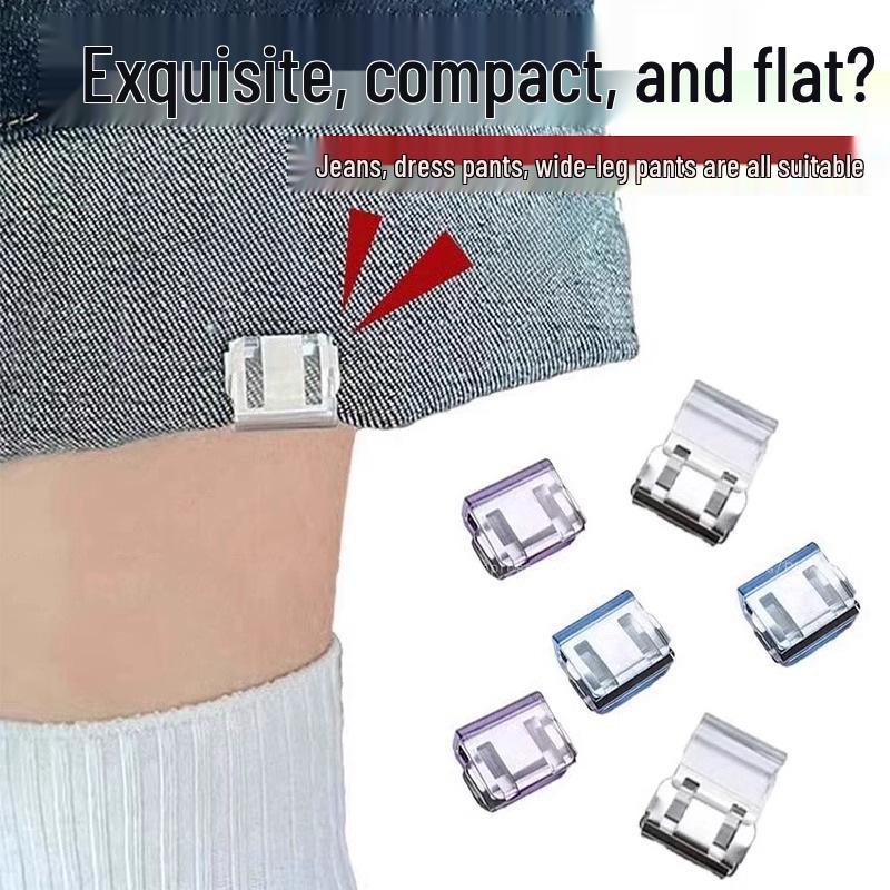 Clips de Pantaloni Anti-Tragere: Invizibil, Scurtător de tiv fără cusătură și Nasture de rulare