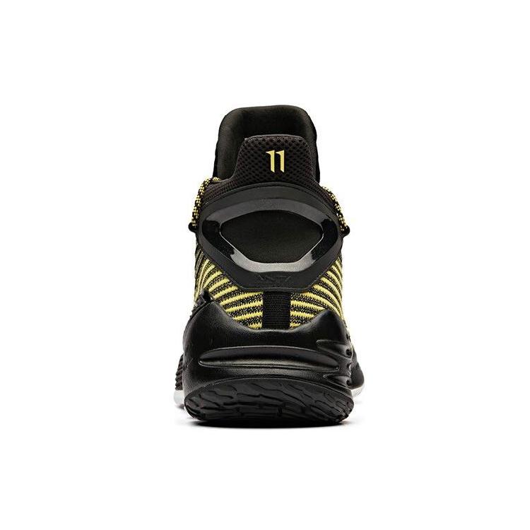 New Anta KT4 Thompson KT4 Cushioning Anti Slip And Wear Resistant High Top Performance Basketball Shoes Men's Black Yellow 11921101-5