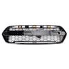 Griglia Paraurti Anteriore Nera Lucida Adatta Ford Transit Custom Trail 2018-2023 Con 3 LED