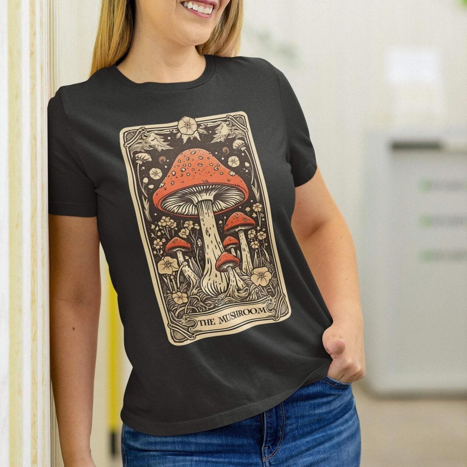 The Mushroom Tarot Card Shirt, Foraging Mycology S