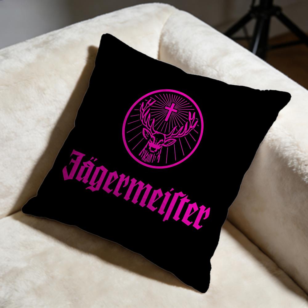 

Fashion JJagermeisteriou Cushion Cover Soft Decorative Pillow Case Suitable for Bedroom Sofa Car Travel Use 30X30cm