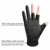Fishing Gloves Men Summer Three Finger Cut Gloves For Fishing Sun Protection Male Anti-Slip Cycling Drive Breathable Thin Gloves