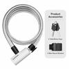 XUNTING Portable Cable Bike Lock Thick Steel Cable Sliding Cover Blade Cylinder Lock for Bicycle Ebike Motorcycle 4