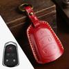 Car key cover is suitable for Cadillac key case CT4 genuine leather xt4 Crazy Horse leather car key cover purely handmade