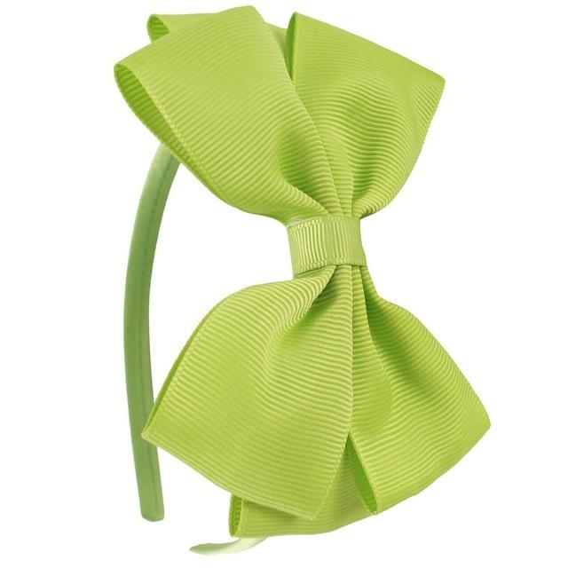20 Solid Color Bows Hairbands Wide Large Bownot Ribbon Hair Hoop Bands For Baby Girls Kids Children's Hair Accessories Hairbands