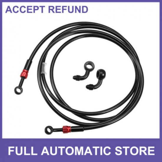 Single Brake Hose AN3 28 90 Degree M10 Motorcycle Hydraulic Brake Line Universal