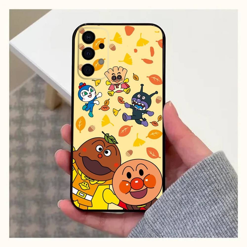 Manga A-Anpanman Cute Phone Case For Samsung Galaxy A20,A21s,A22,A31,A32,A52,A53,A72,73,A80,A91 Soft Black Cover