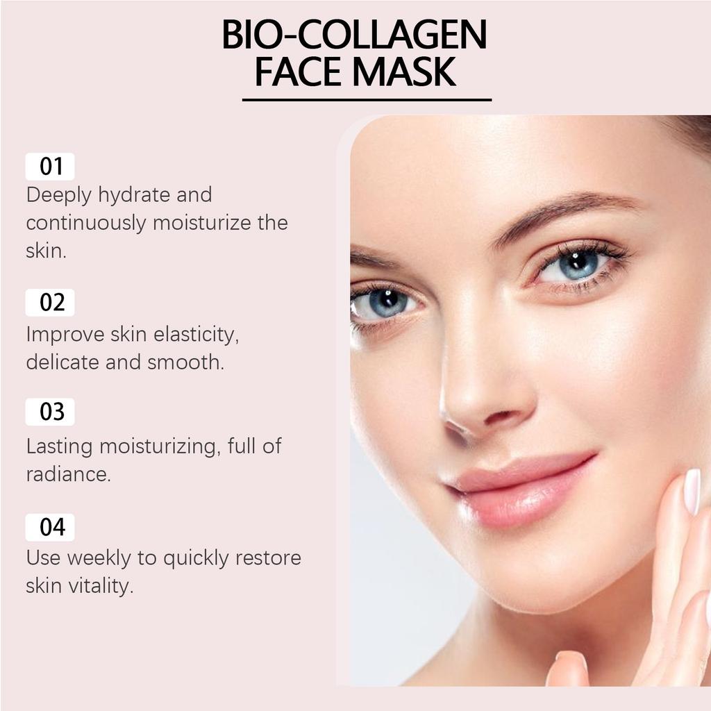Collagen Mask Moisturizing Mask, Shrinking Pores, Delicate Skin, Facial Wrinkle Patch,20ml 4pcs/box,1pc,