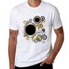 Stalowe zębatki ( Koła Zębate Steampunk ) T-shirt Casual z Nadrukiem Wzór Koszulka