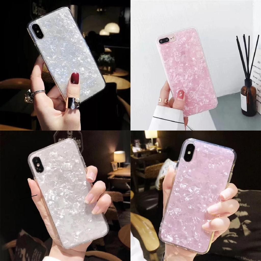 Tpu Clear Translucent Shellfish Pearl Case Cover For Iphone X 8 7 6 6s 7 8plus